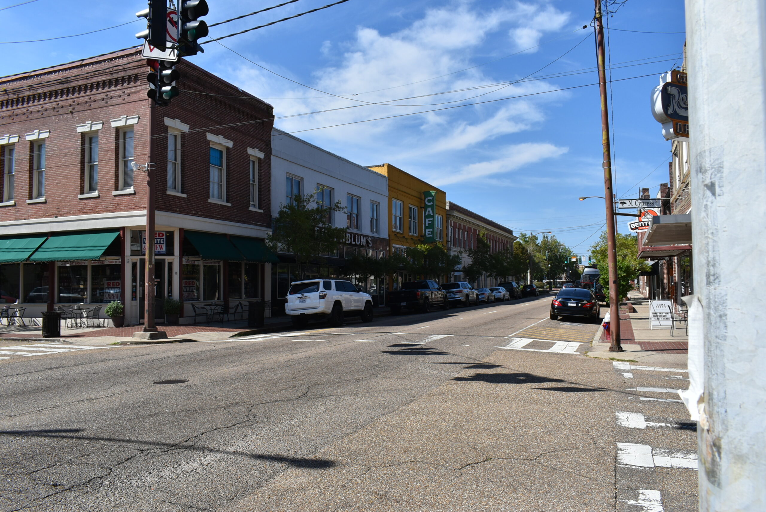 Corner of East Thomas and Cypress St.